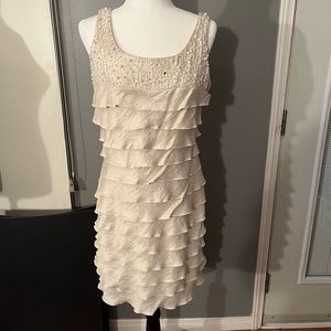 JESSICA HOWARD~ IVORY DRESS SIZE 12 PETITE